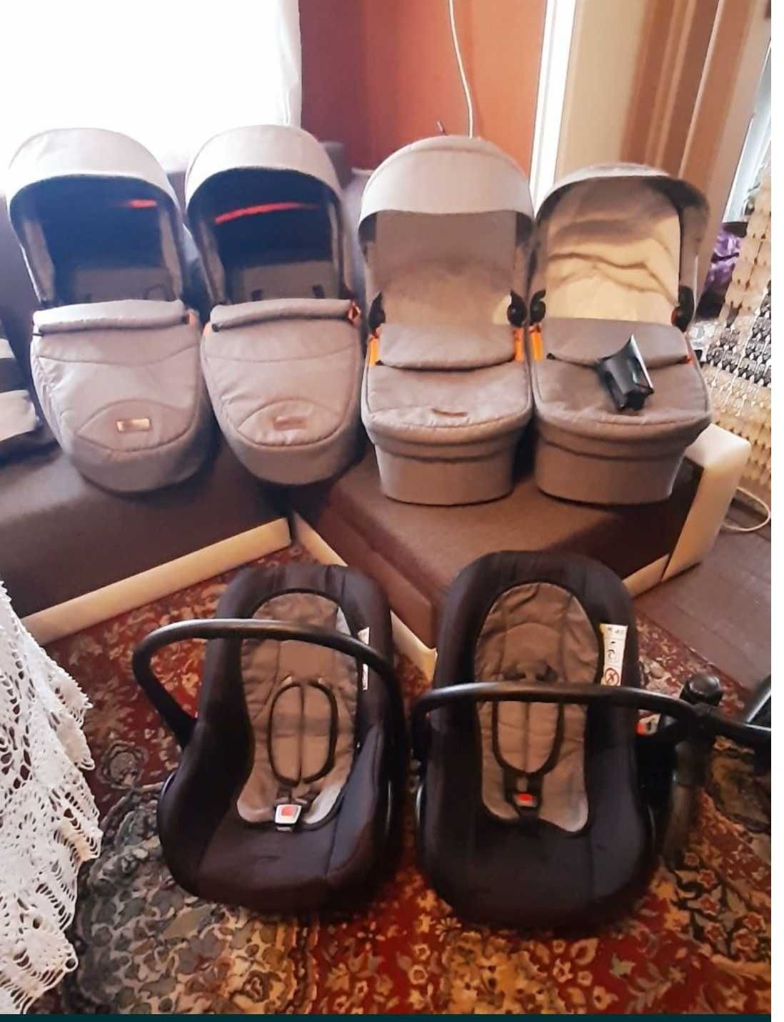 Бебешка количка за близнаци Quick Twin 3в1 Dorjan