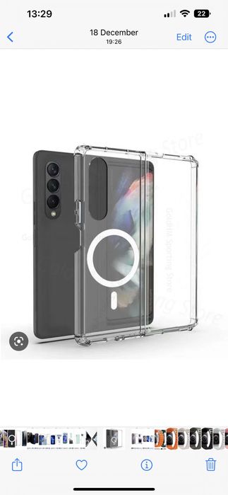 Husa Magnetica Clear Colturi Tari Samsung Z FLIP FOLD 4 5 6 7 7 FE