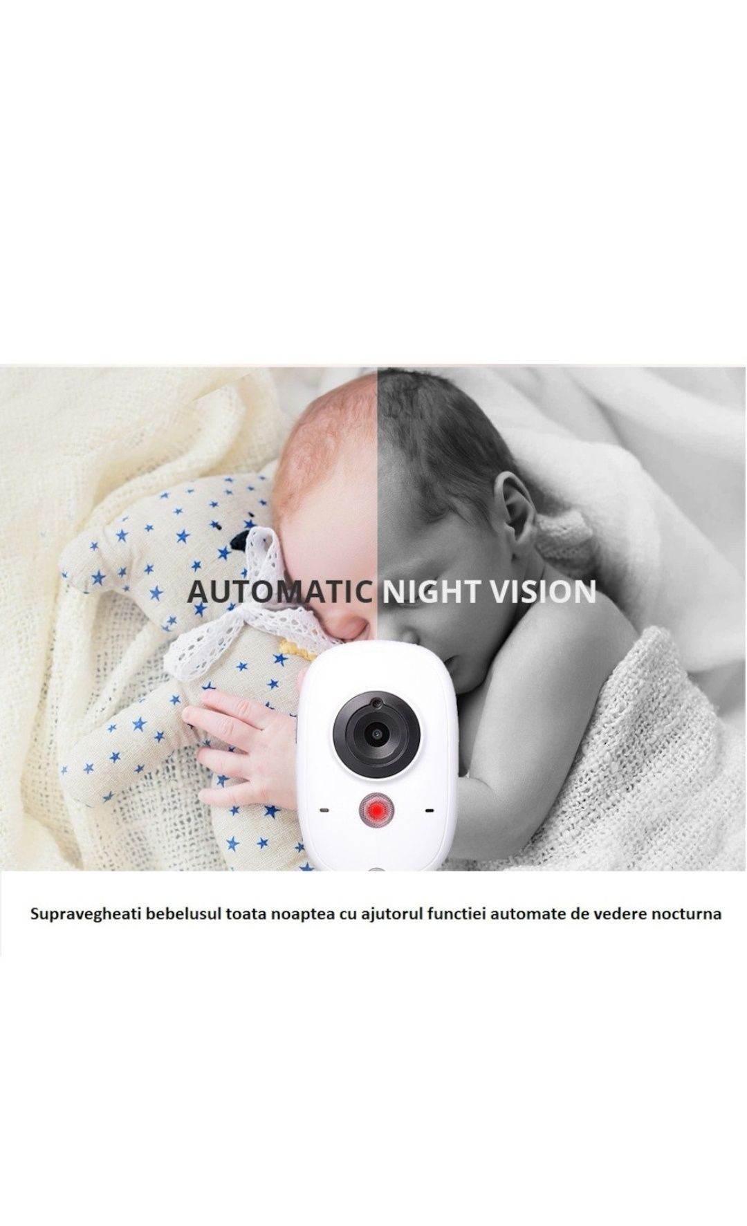 Baby Monitor si Camera Audio-Video Wireless+CADOU suzete