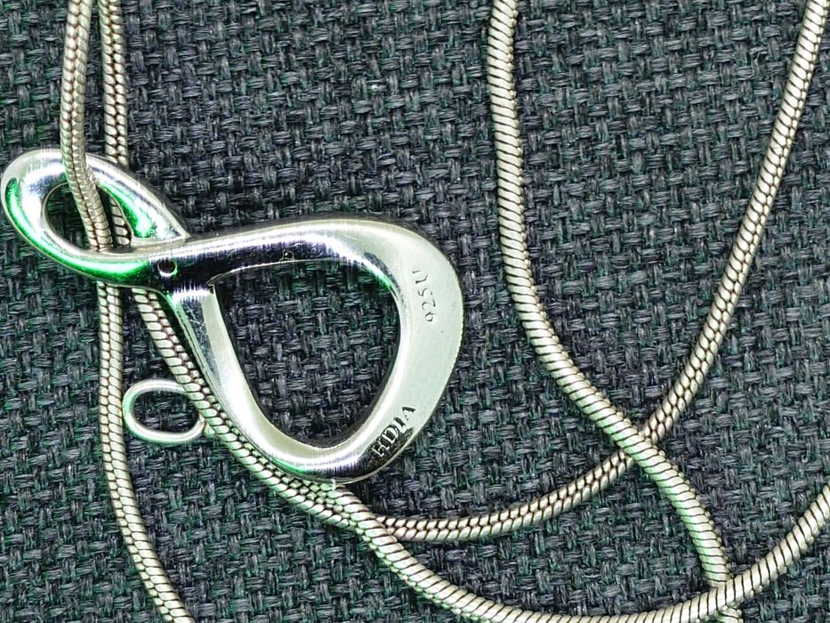 Pandantiv cu lanț din argint 925, accent diamant (RDIA) — lanț 40 cm