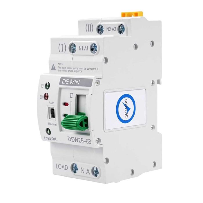 DEWIN автоматичен трансферен превключвател ATS 2P 63A 220V