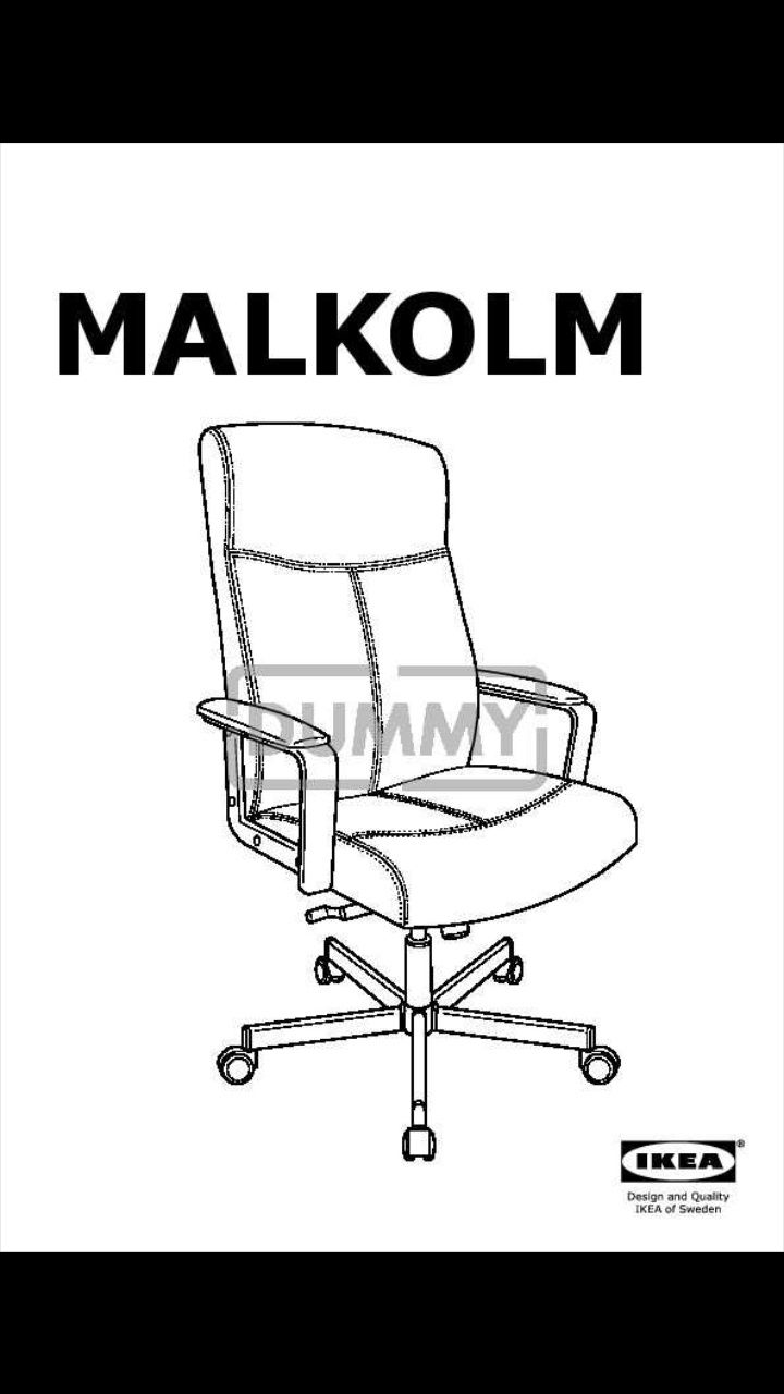 Scaun de birou Malkolm, material textil