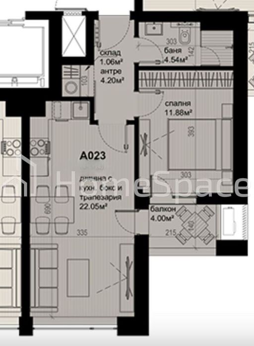 2-стаен в София-Полигона площ 66 цена 230000