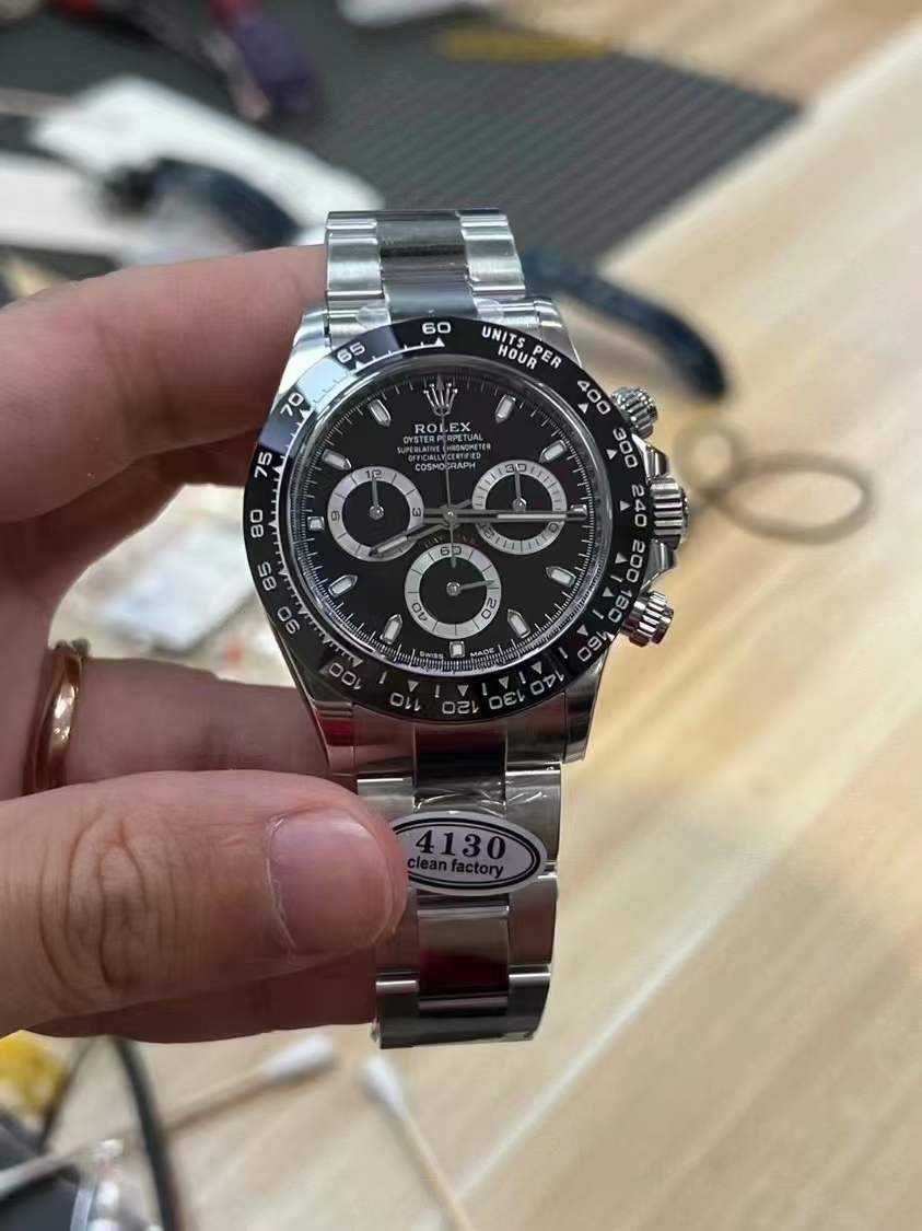 Часовници Rolex Daytona сребристо-черен
