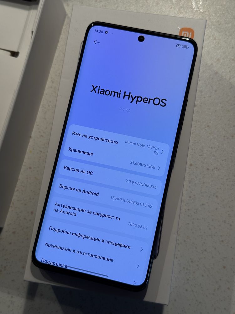 Xiaomi Redmi Note 13 Pro+ Plus 5G Midnight Black 512GB - Като НОВ!
