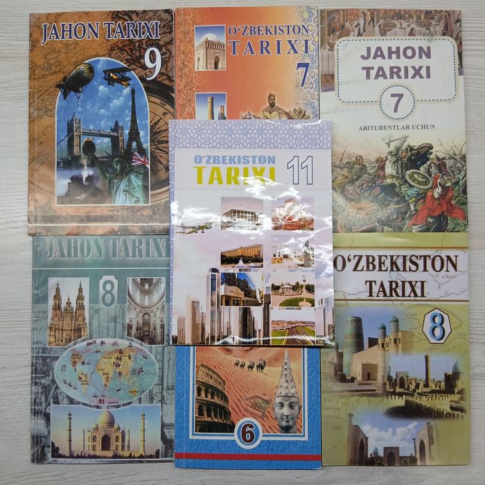 Jahon/O'zbekiston Tarixi darslik kitoblari
