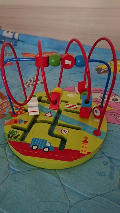 Бебешка/детска дървена играчка спирала