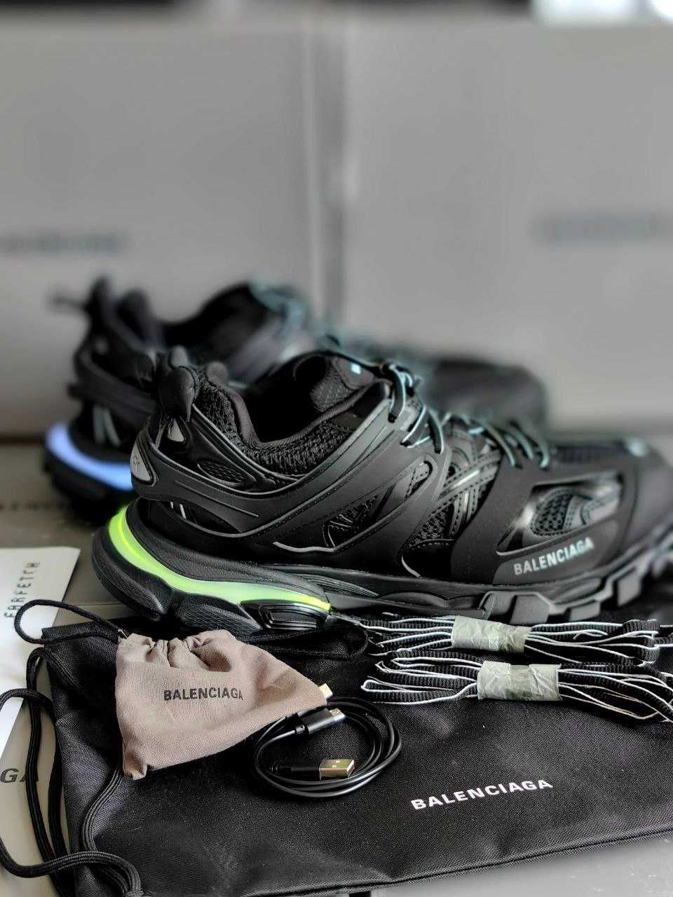 Мъжки кецове Balenciaga track led светещи
