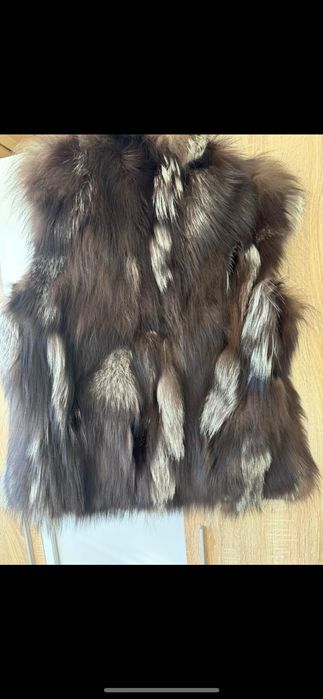 Елек от естествен косъм размер S-M Топ!