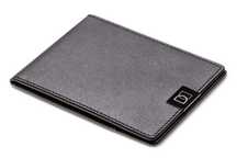 Самый тонкий в мире кожаный бумажник / портмоне Dun Wallet RFID.