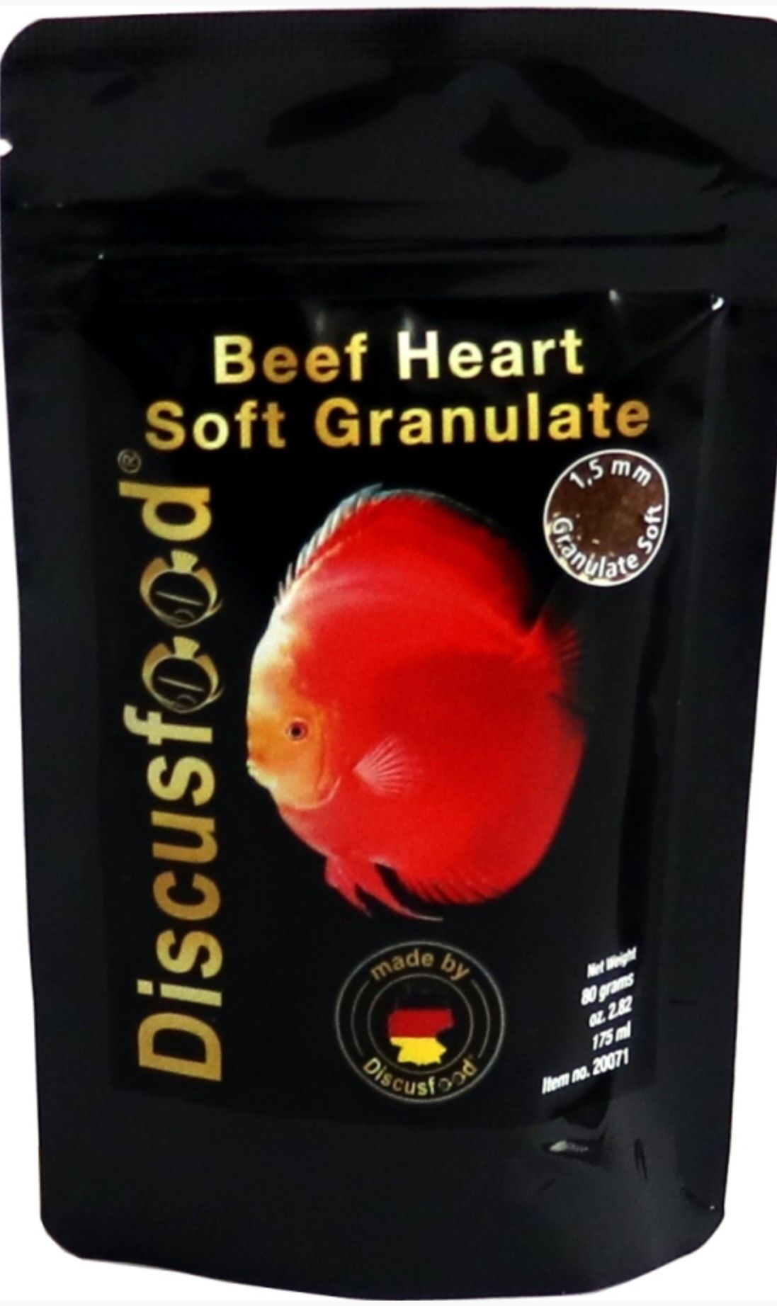 Мягкие гранулы Discusfood Beef Heart  мяса говяжьего сердца 230г