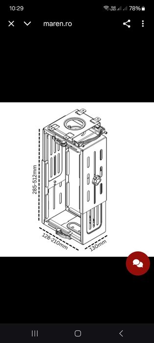 Suport calculator, inaltime si latime reglabile, rotatie 180 grade
