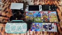 Vând/Schimb Nintendo Switch OLED +6 jocuri și accesorii