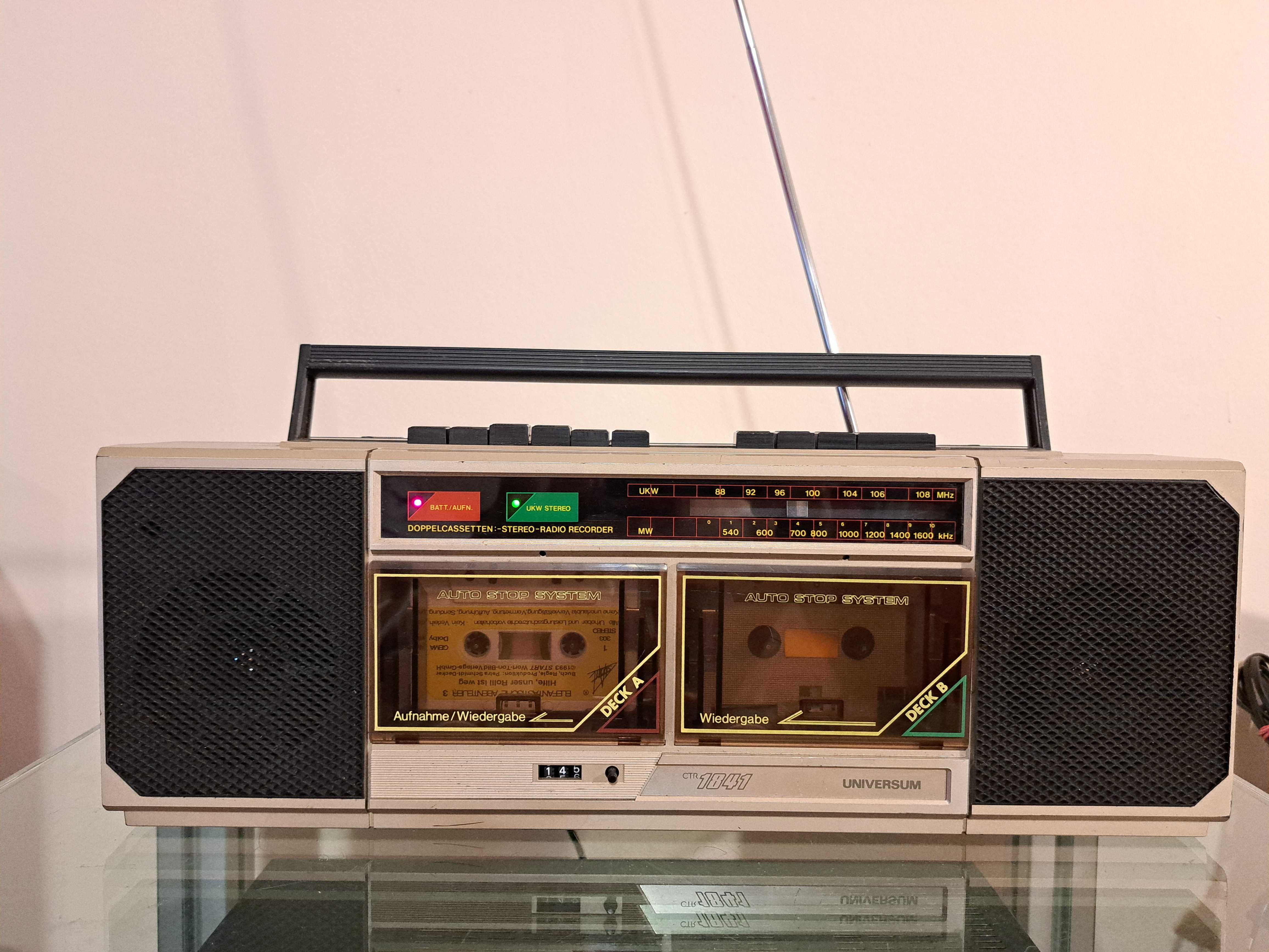 Boombox Dublu radio casetofon Universum CTR-1841