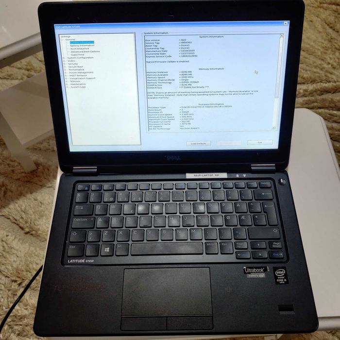 Dell latitude E7250