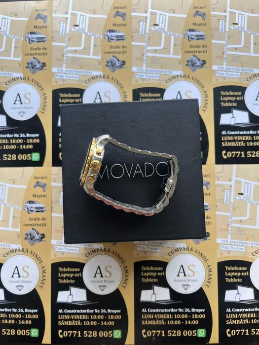 Ceas elvețian Movado Seria 800 Auriu Impecabil