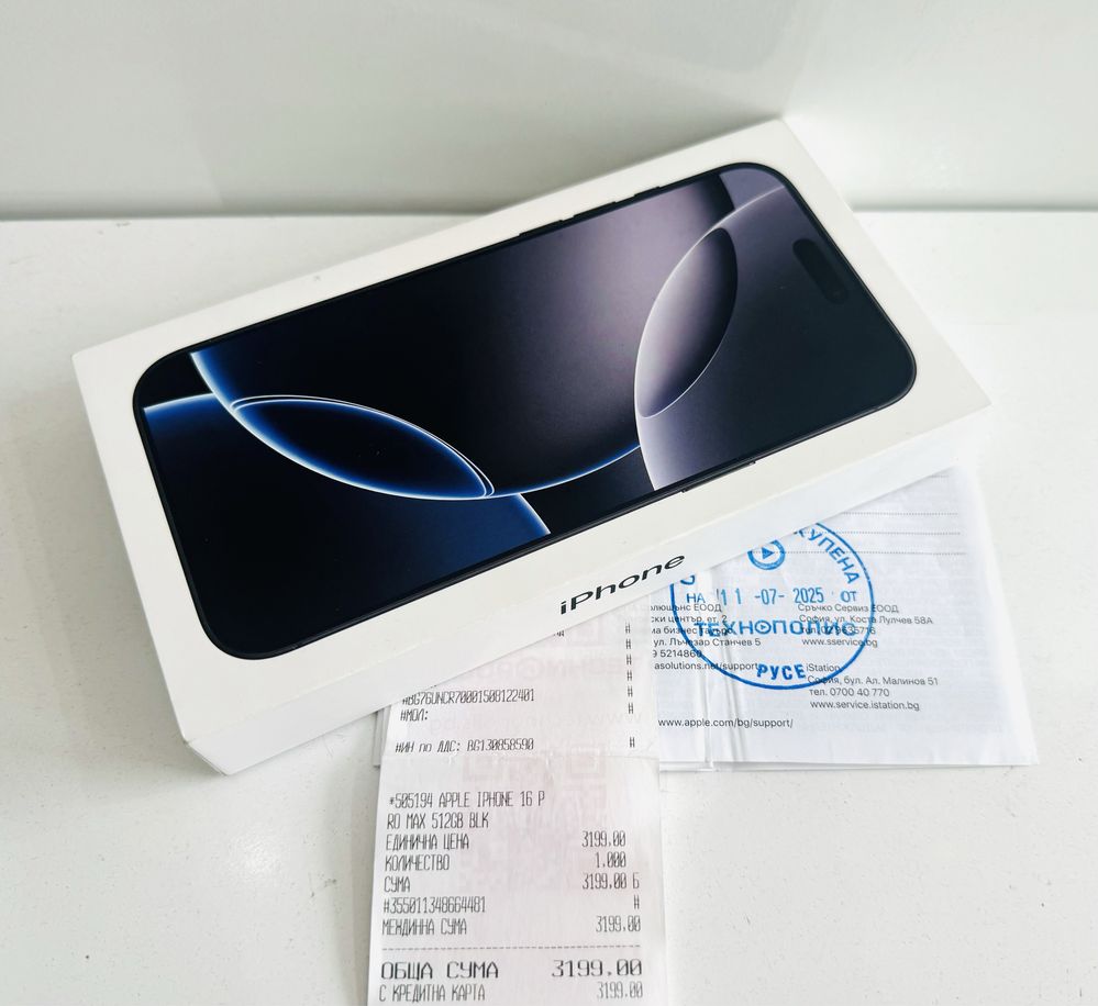 НОВ! iPhone 16 Pro Max 512GB Black Titanium 2г.ГАРАНЦИЯ!