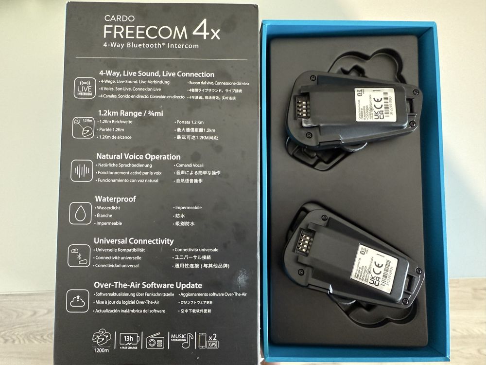 Set 2 intercom moto Cardo Freecom 4x