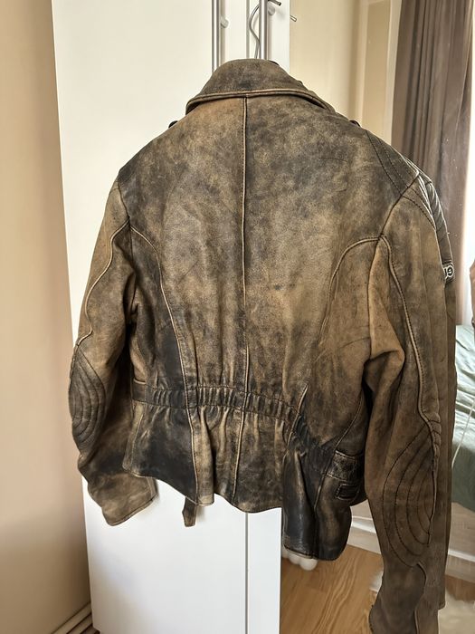 Geaca piele naturala vintage