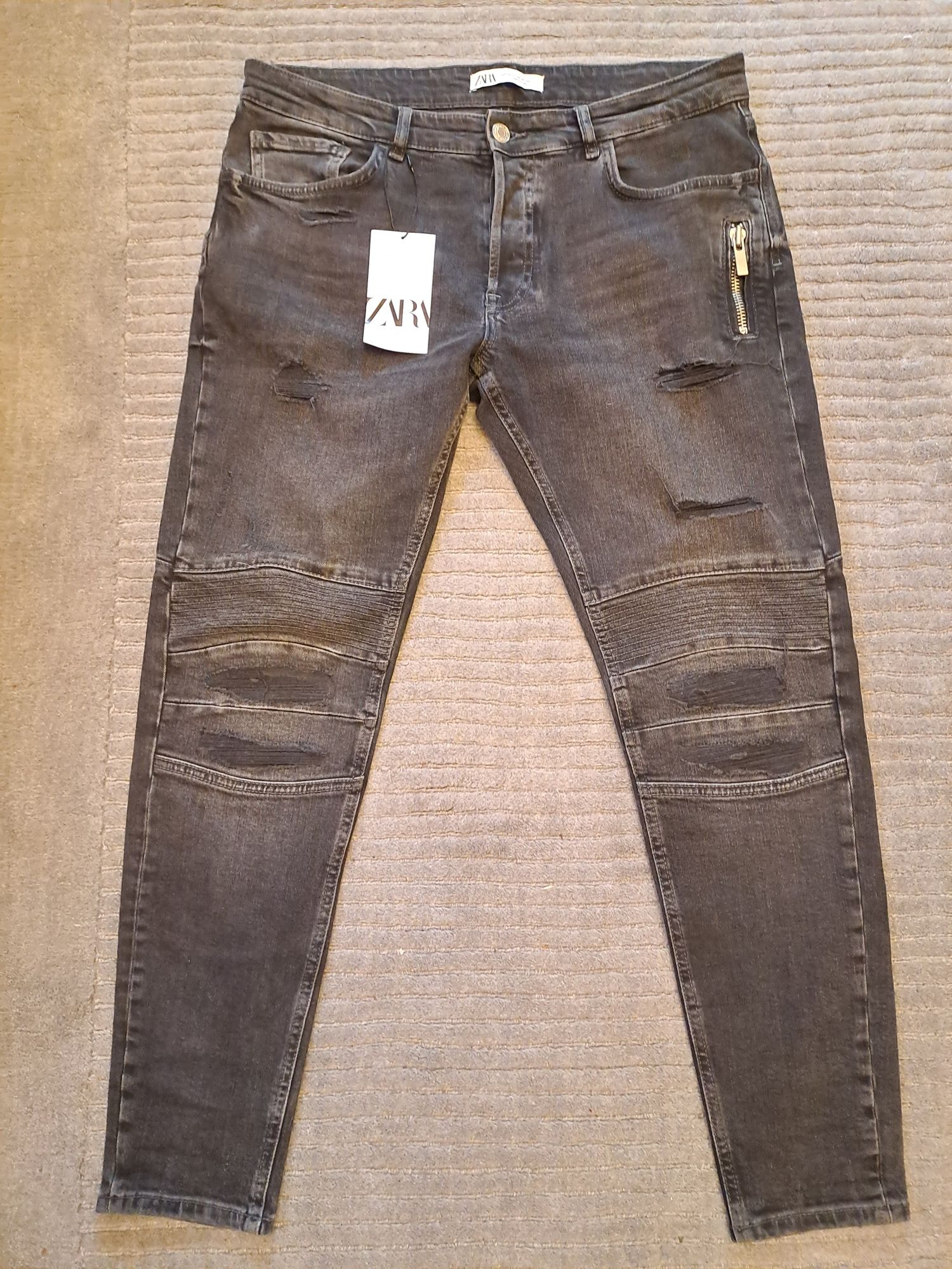 Blugi Zara biker skinny model Balmain 44