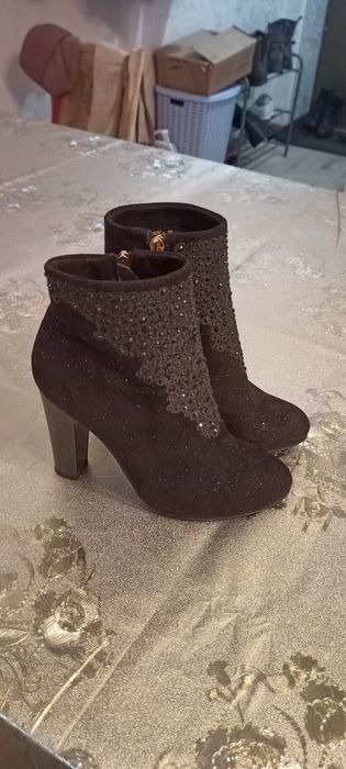 Ботильоны жамшевый, вечерный