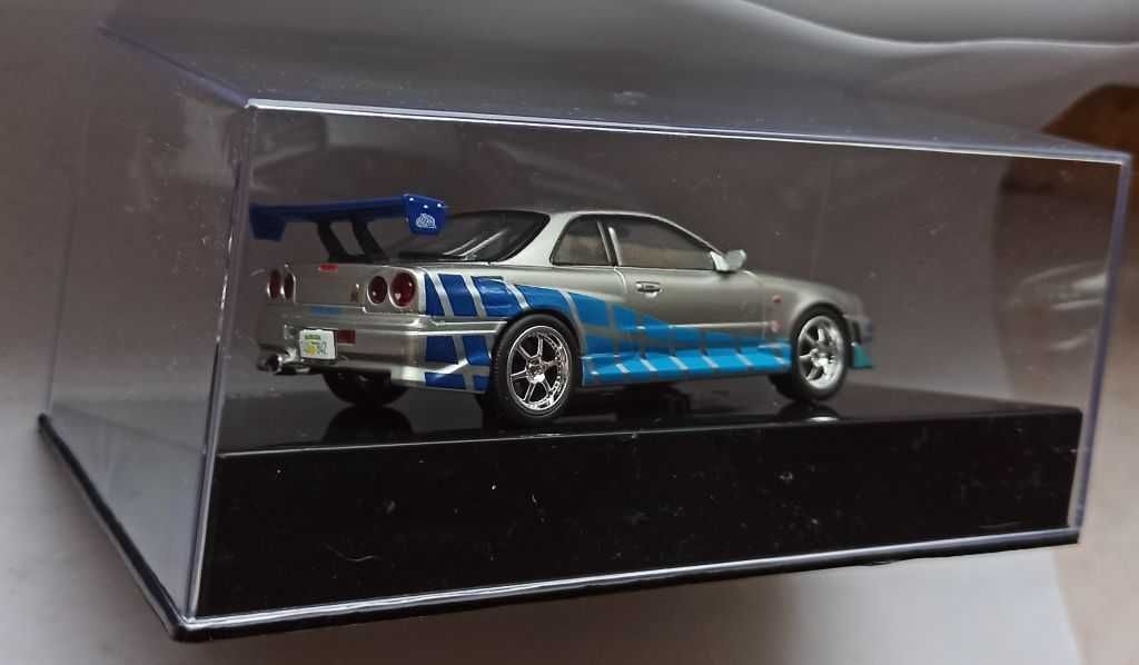Macheta Nissan Skyline GT-R R34 Brian Fast and Furious - Altaya 1/43