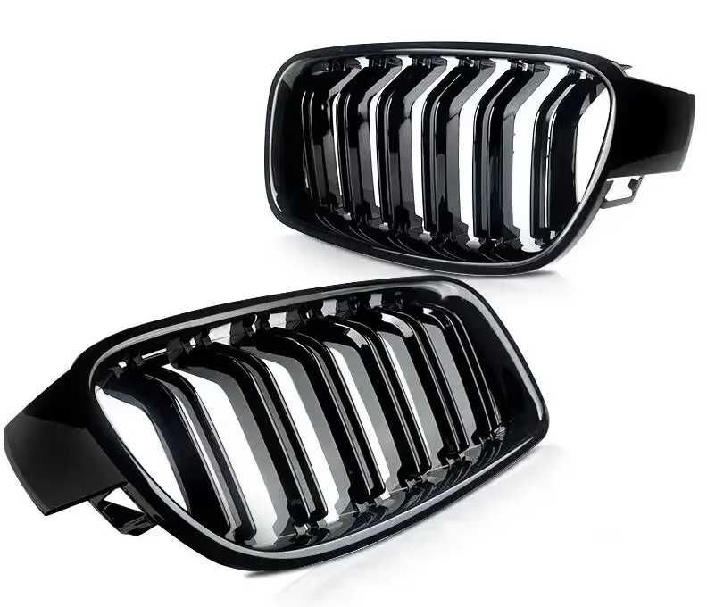 Set grile duble nări bară radiator sport M BMW seria 3 F30 F31 F35