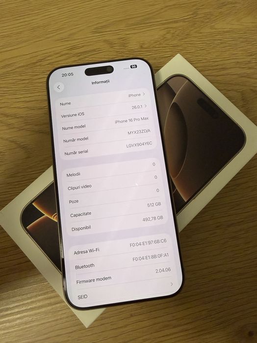 iPhone 16 Pro Max 512GB ca nou