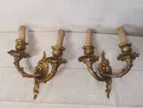 Set aplice bronz masiv cu patru brate