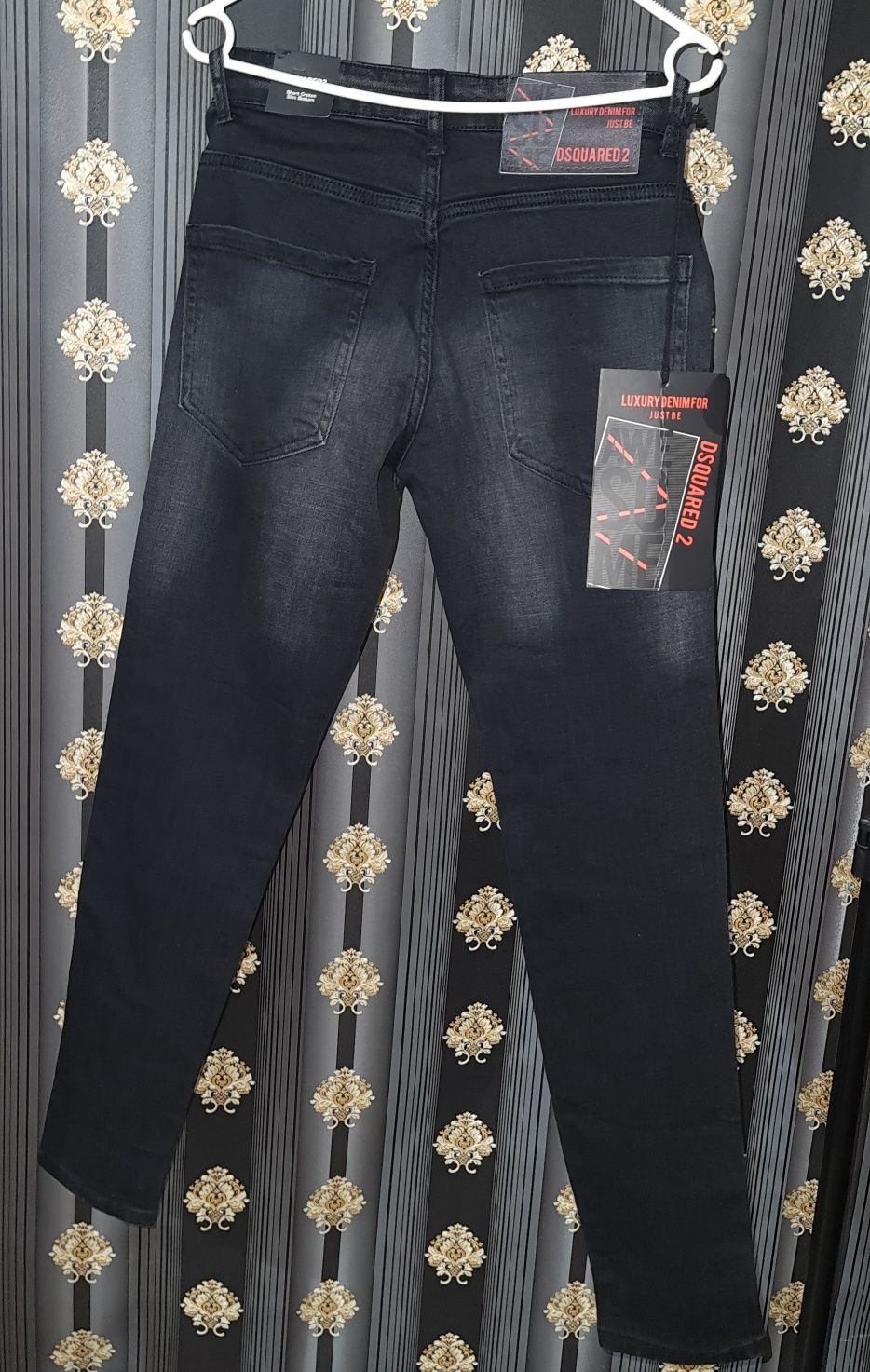 Blugi negri Dsquared2  men slim