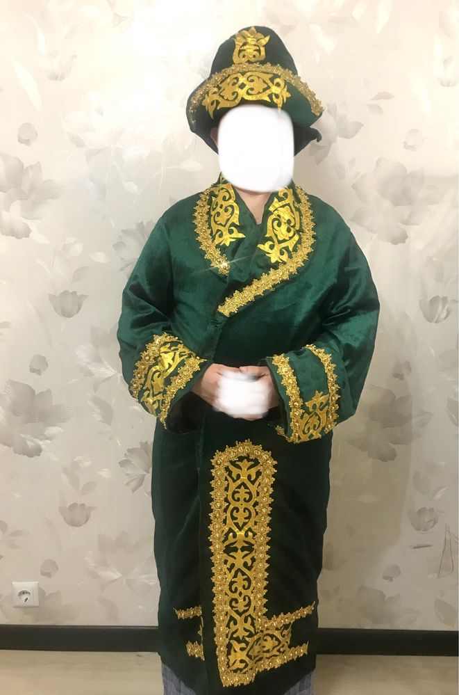 Казахский национальный костюм шапан/чапан. Разм. 48-52. Иманбаевой, 2