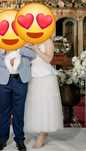 Rochie alba Ana Radu mireasa cununie civila botez marime M L pe corset