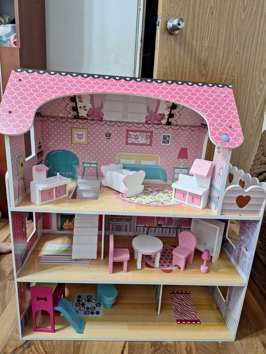 Casuta lemn jucarie copil