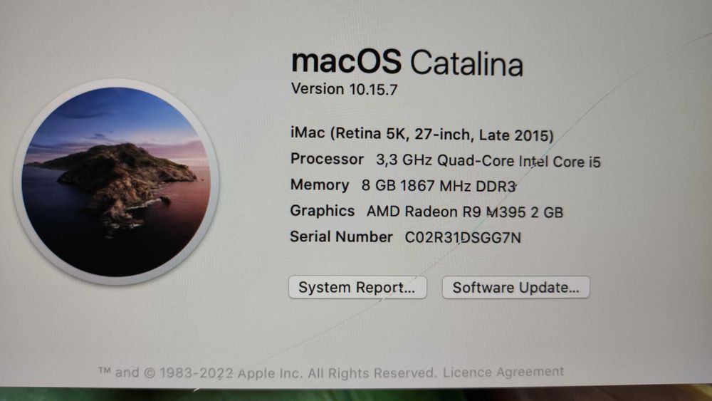 Apple IMac retina 5K  27 inch cu probleme