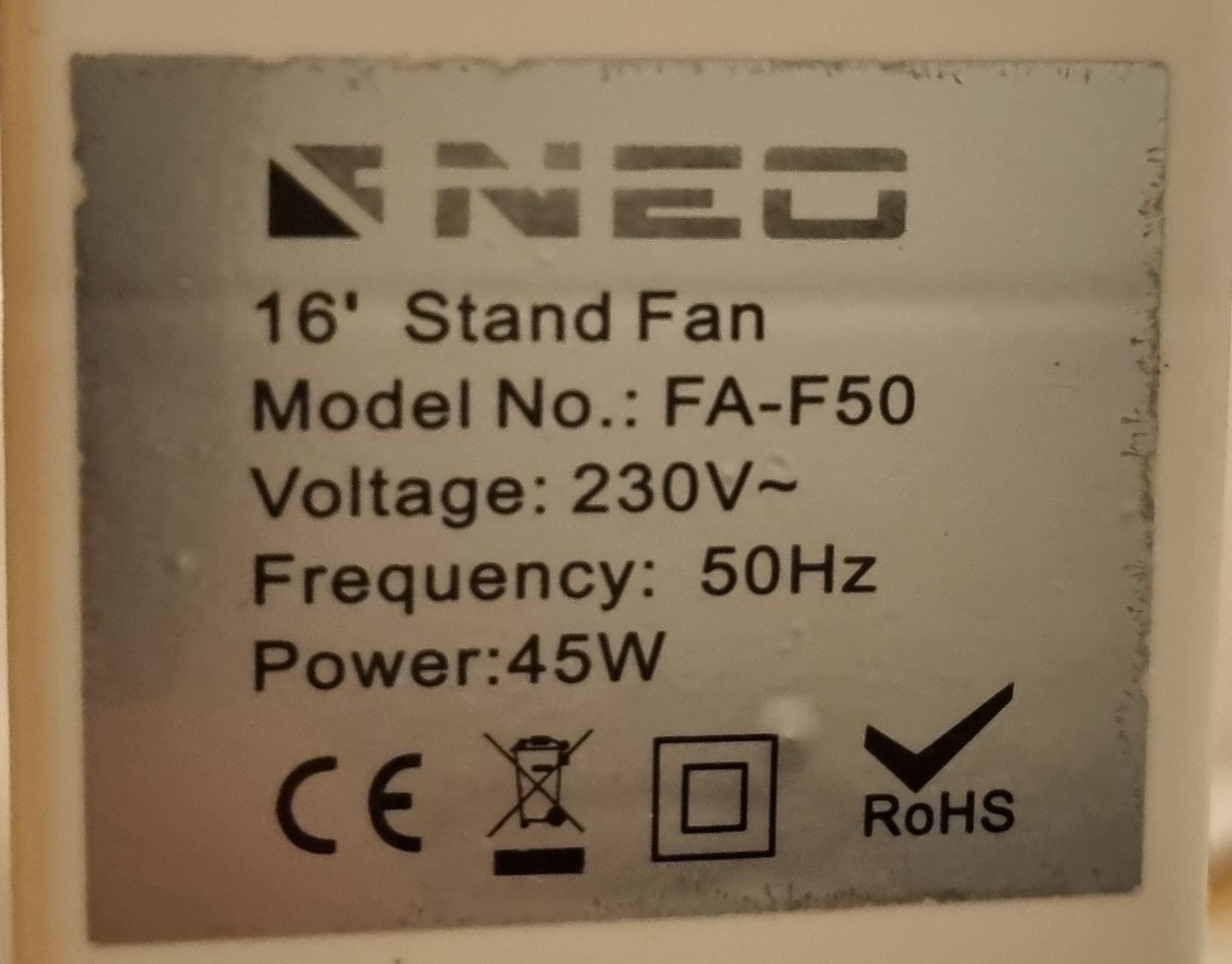 16' Вентилатор Neo FA-F50