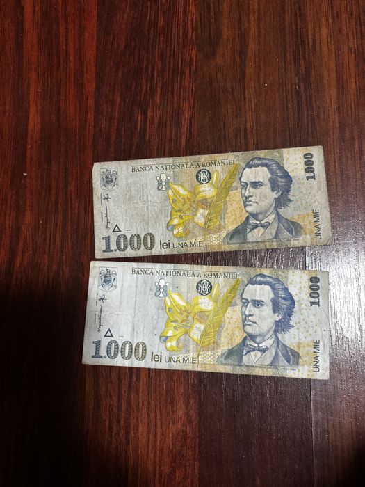 bacnote 1000 lei bani vechi, 700 de lei bacnota