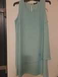 Rochie verde fistic din voal