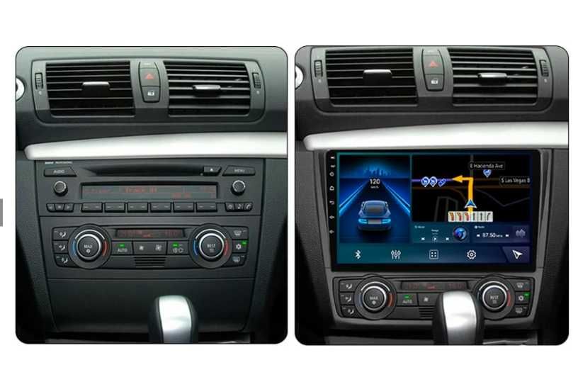 9-инчова мултимедия BMW 1 серия (E81/E82/E87/E88 2004–2013)широк отвор