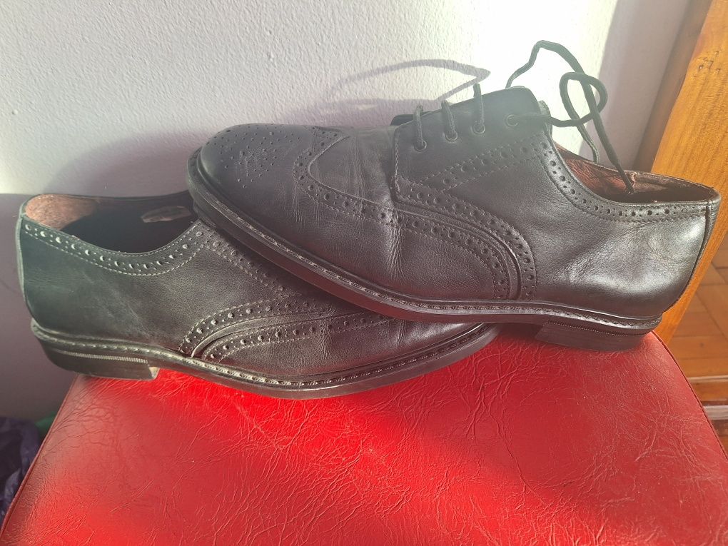pantofi piele 42 made in Italy negri-30 lei