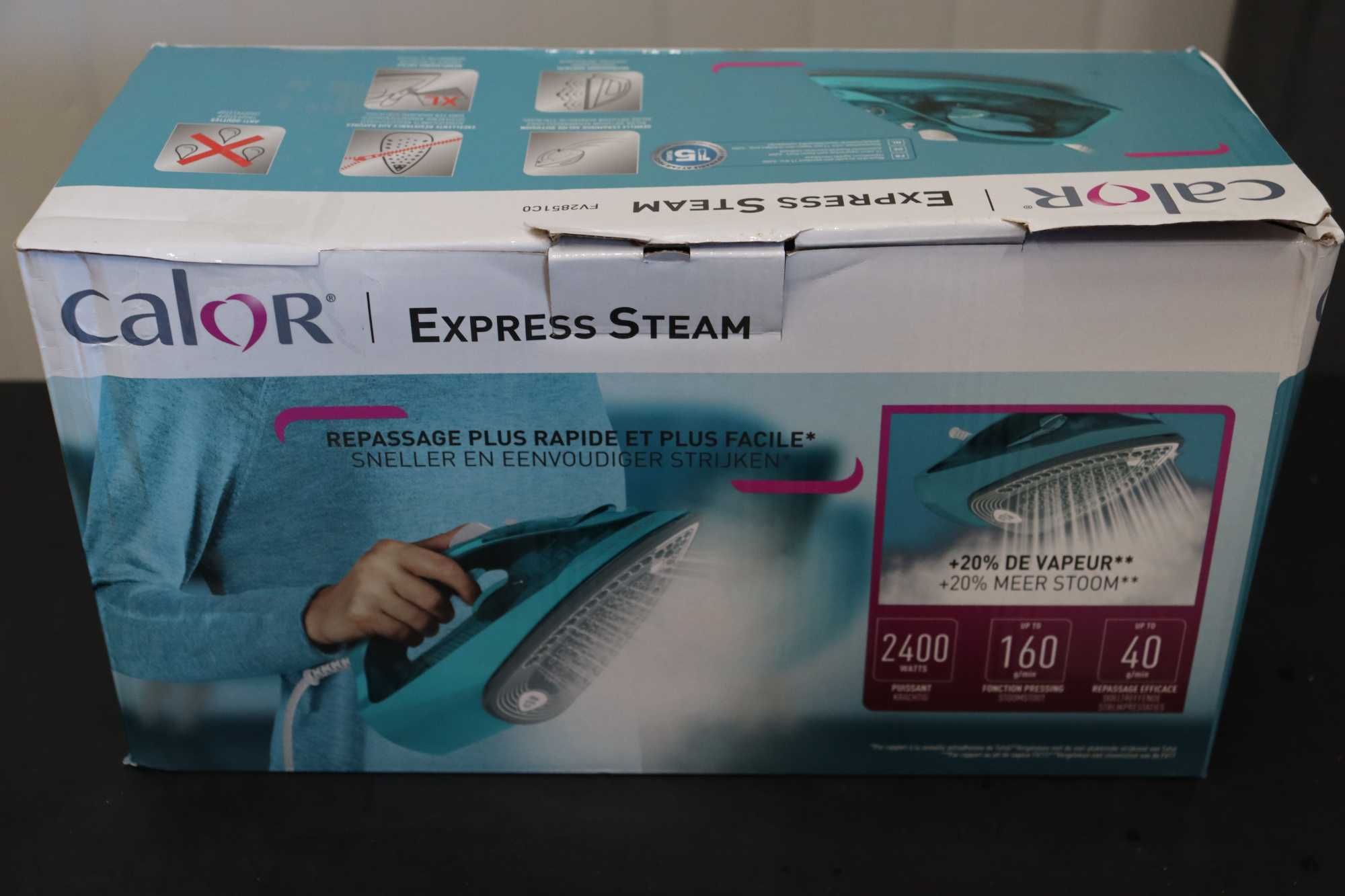 Парна ютия Calor Express FV2851C0, 2400W, парен удар 160г
