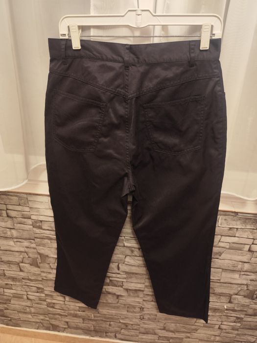 Pantaloni doc - negru lucios - mărime 30/32 - talie 78 cm