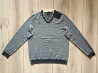 НОВ оригинален сив вълнен пуловер PAL ZILERI размер 54 / XL от Италия