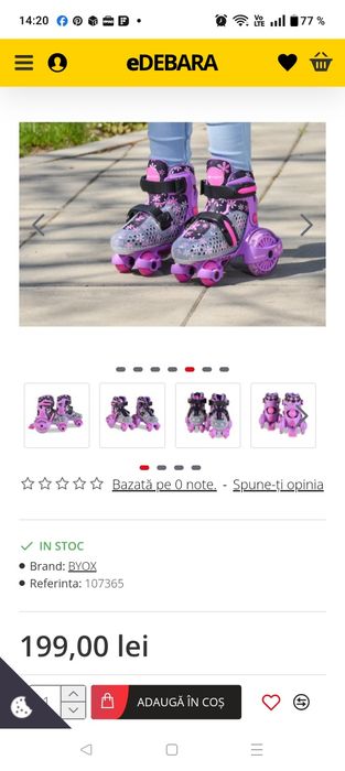 Role copii Byox  lumini mărimea 26-29