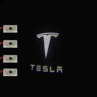 LED Прожектори Светлини за вратите с Tesla лого Тесла Model 3 Y S X