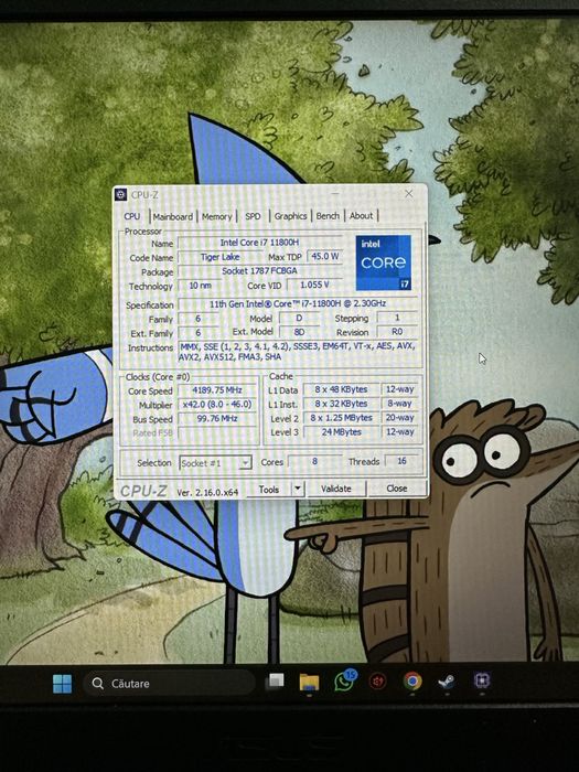 Laptop Asus tuf gaming rtx 3060 i7 11800h