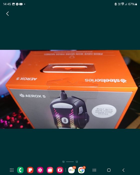 Чисно Нова запечатана Гейминг мишка SteelSeries - Aerox 5, оптична, че