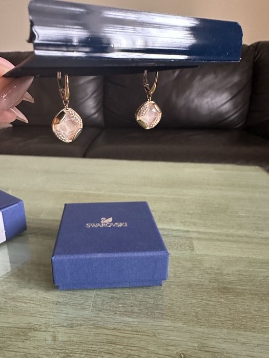 Златни Обеци Swarovski