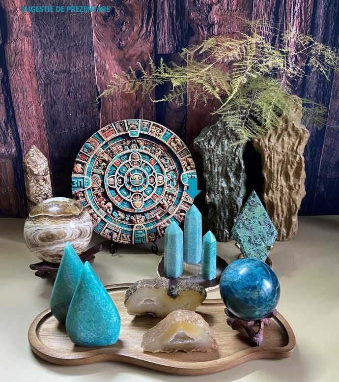 Cristale/Minerale - Amazonit - Obelisc piatra semipretioasa