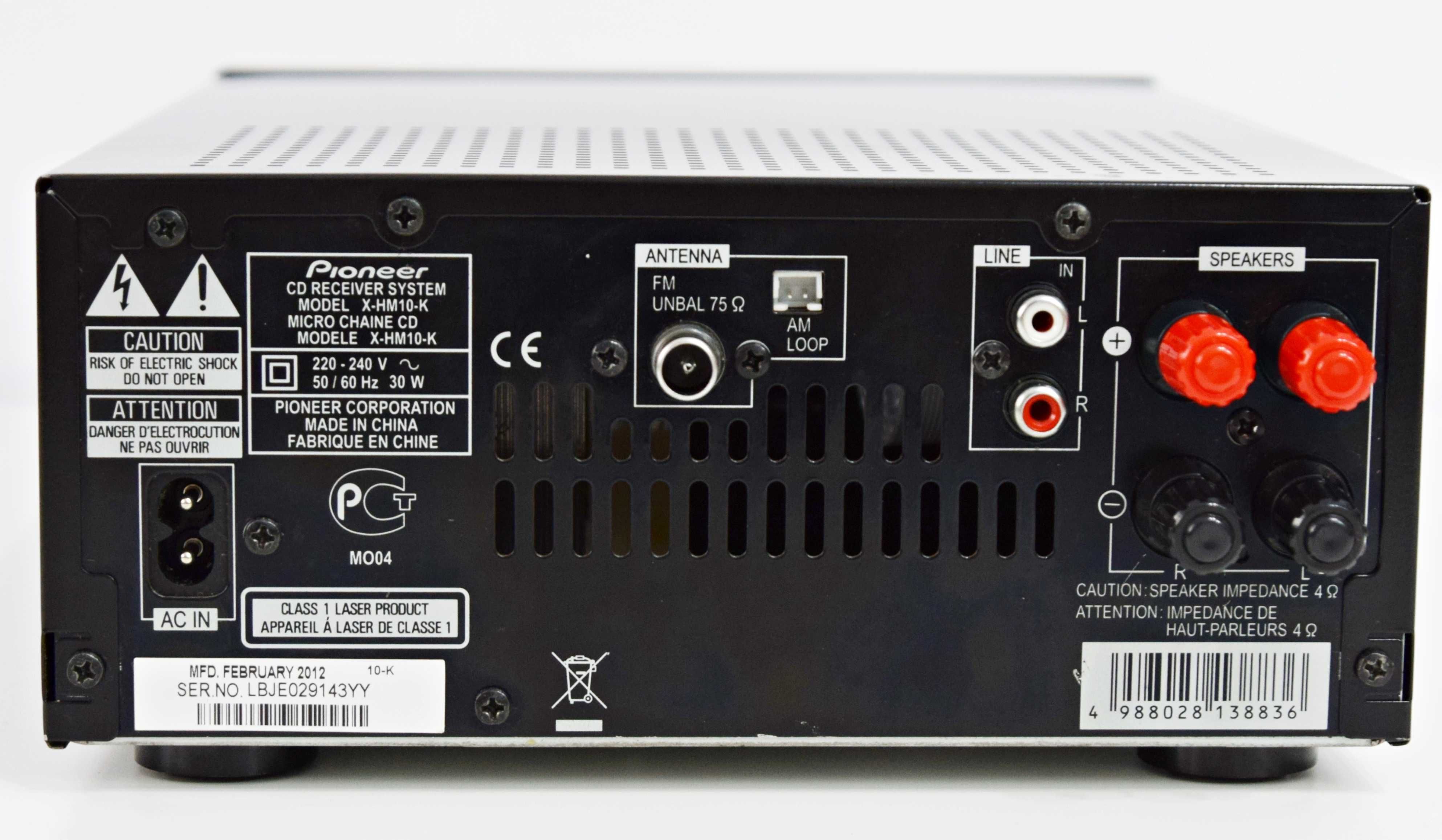 Amplificator mini Pioneer X-HM10-K, CD Player, tuner FM, USB, AUX