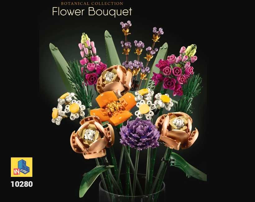 NOU TIP brand L Buchet flori câmp 10313 (1)  sau flori 10280 (2)